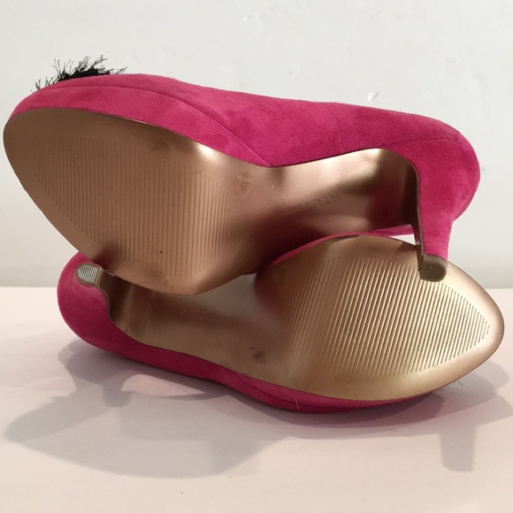 Bcbg Pink Suede Stiletto Platforms. Sassy Sz 8 - Picture 5 of 7